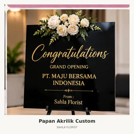 Papan Bunga Akrilik Labuhanbatu Utara